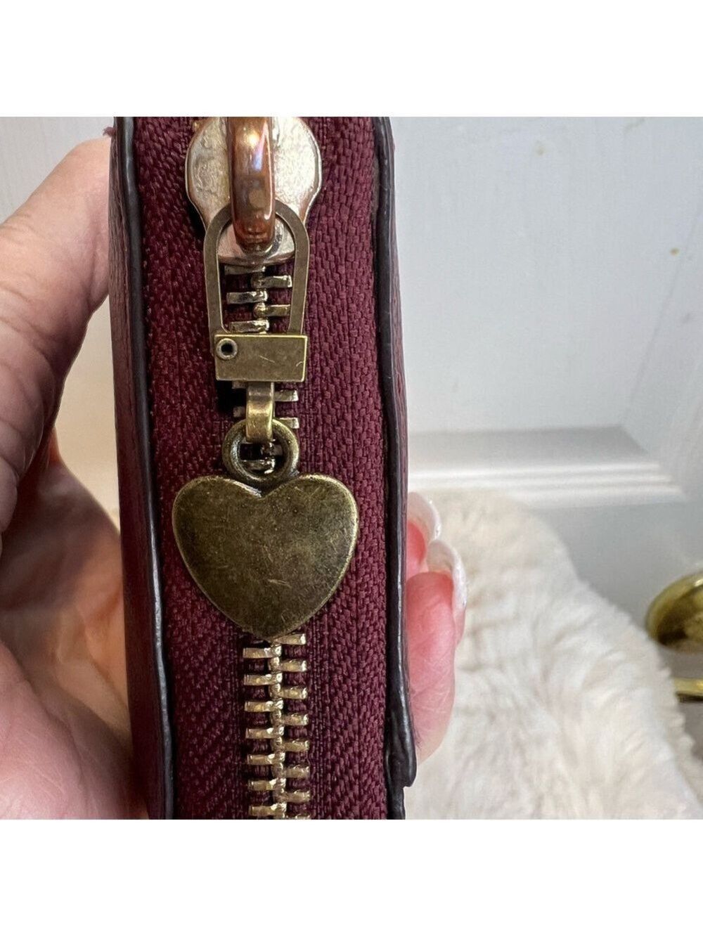 KATE SPADE NEW YORK BURGUNDY/DEEP PLUM WALLET - Picture 15 of 15